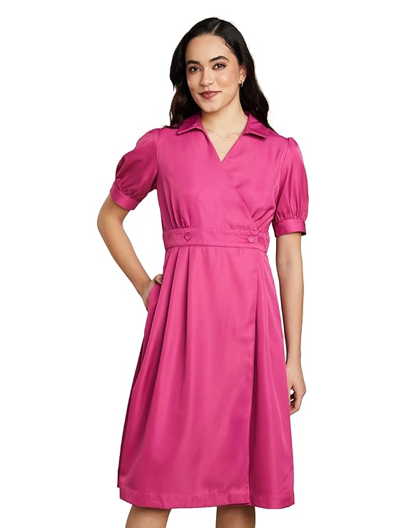 Symbol Premium Women’s Fit & Flare Wrap Dress|plus size dress clothes