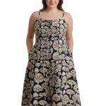 Indietoga Women’s Plus Size Handblock Printed Sustainable Pure Cotton Dresses (2XL to 7XL)|plus size dress clothes