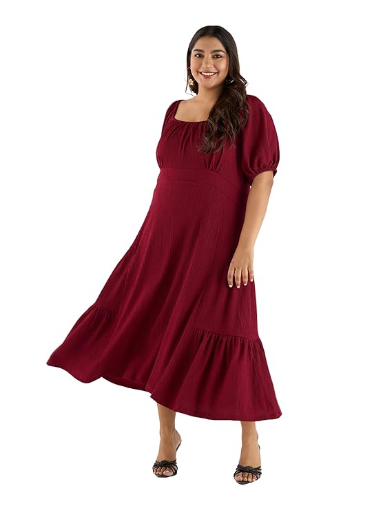 Red hot style made for confident curves.
