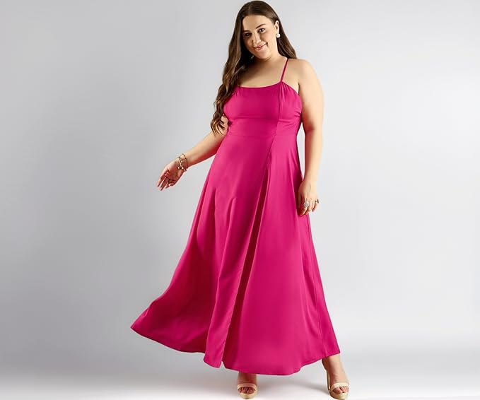 A backless party dress that blends comfort with elegance.