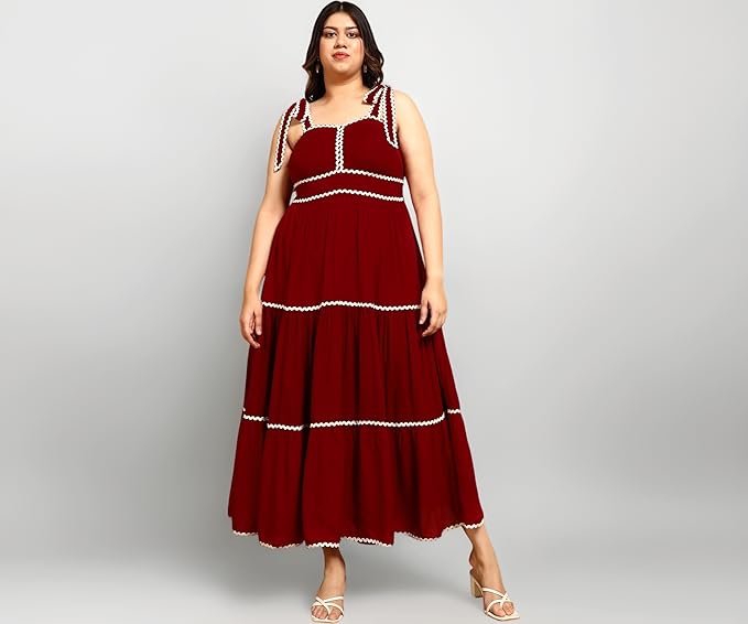Your festive wardrobe deserves this maroon beauty.